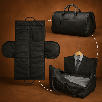 TripMate – Convertible Leather Travel Garment Bag
