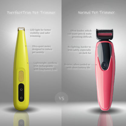 PurrfectTrim™ LED Pet Trimmer – Precision Grooming Made Easy